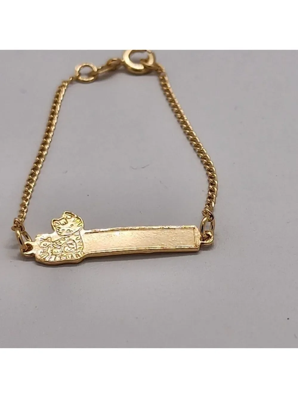 Brand New Brazilian 18k Gold Filled Cat Bracelet